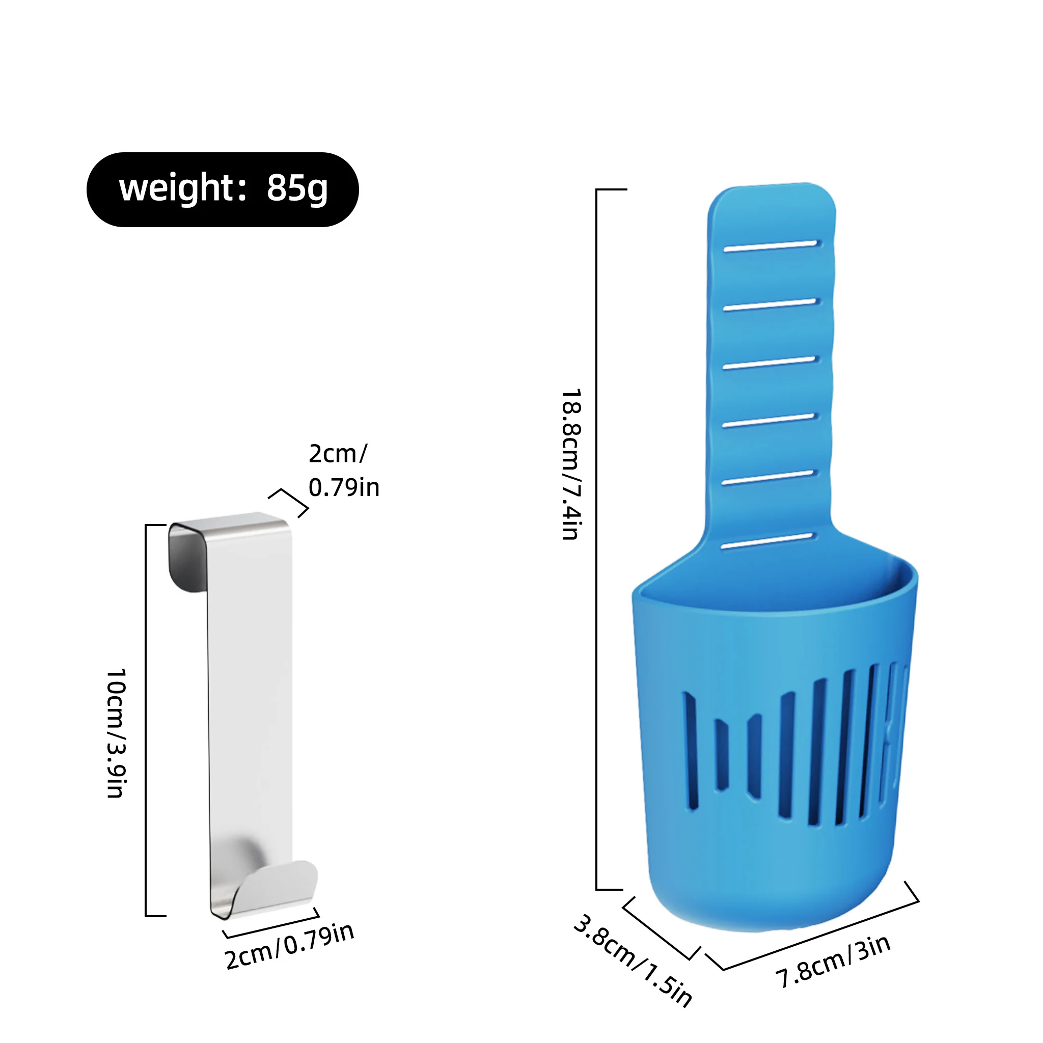 Silicone Toilet Tank Tablet Holder Versatile Toilet Bowl Hanging Cleaner and Deodorizer Hanger view 6