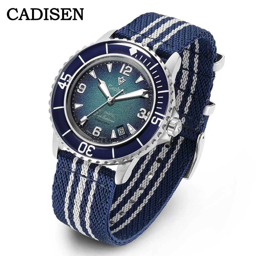 Men's Automatic Mechanical Watch with Canvas Strap