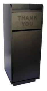 New arrival New ArrivalFor 50 60 100 120 240L Outdoor Black Decorative Refuse Garbage Bin Stainless Steel Trash Can Recycle