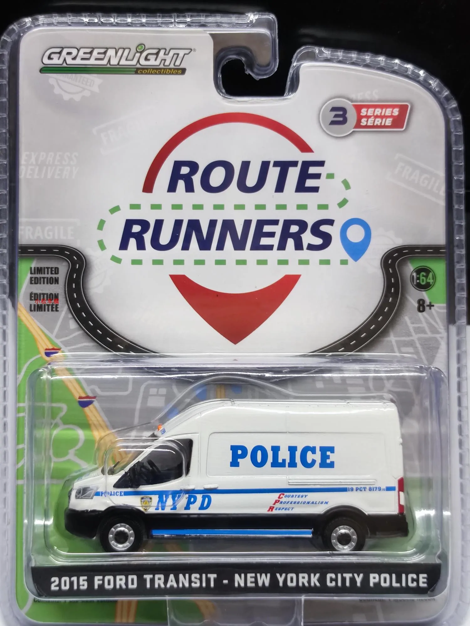 GreenLight 1:64 2015 Ford Transit Van - NYPD