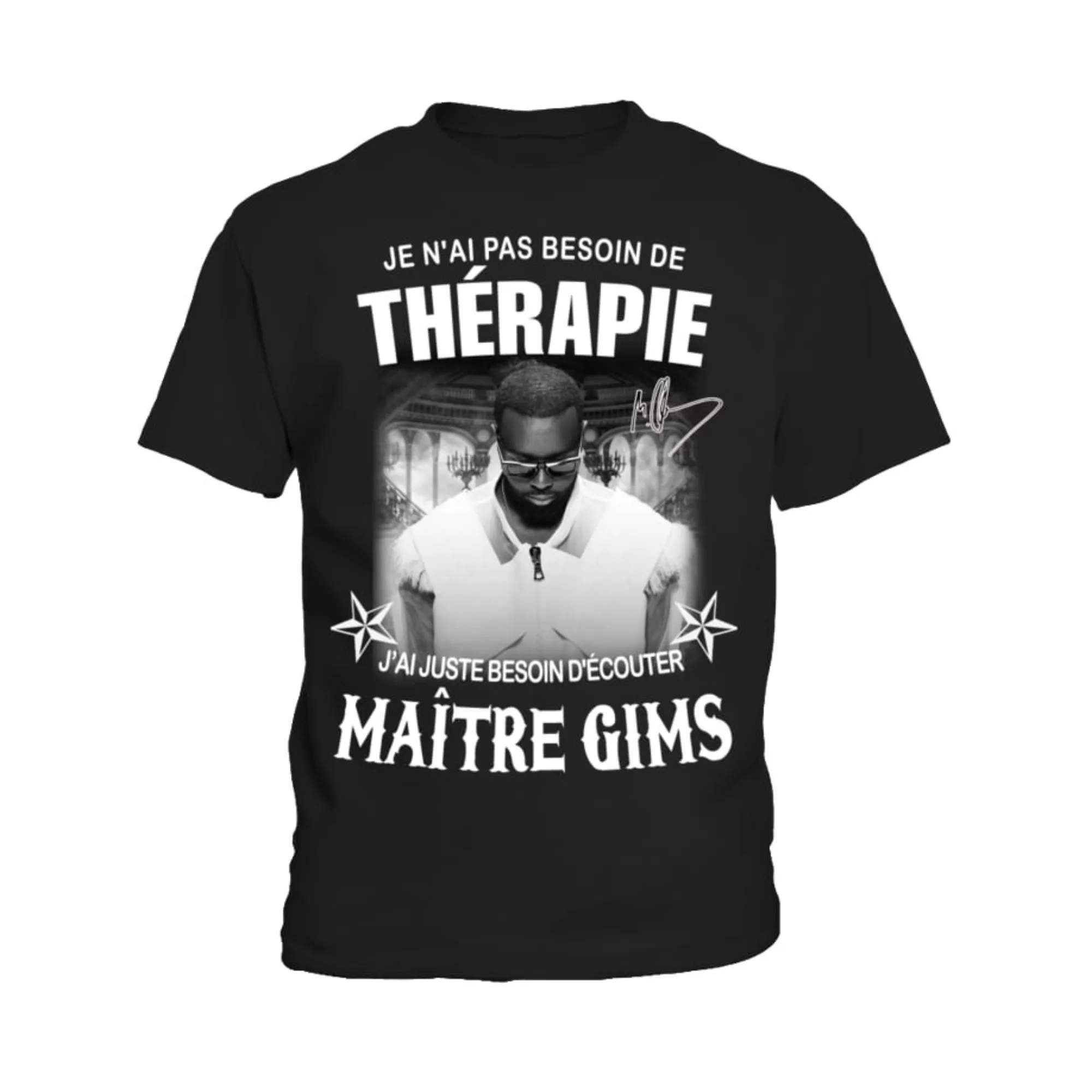 Vintage francés Hip Hop cantante Hiphop Fahion GIMS camiseta hombres moda Prue algodón camisetas hombre Hip Hop gótico Unseix camisetas Top