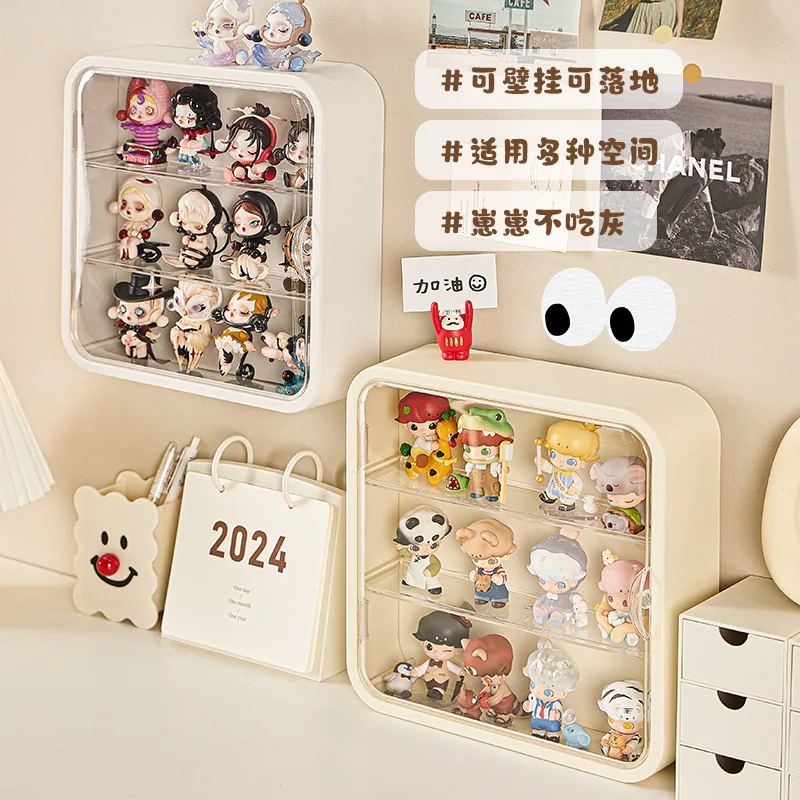 

Jewelry ShowcaseWall Mounted Display Case Figures Stand Dust Display Proof Doll Toy Storage Box Acrylic Clear Figures Blind Box