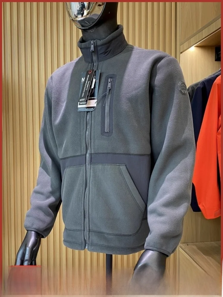 

Nordic Outdoor Thiened Cosite Fce Stand Collar Jaet Men's Winter Cold Resistance Coat Jaet Youth Faion Polyeste...