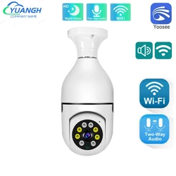 YOOSEE 1080P Wifi Bulb E27 Surveillance Camera Color Night Vision 360° Rotating Two Way Talk Smart Home Security Camera