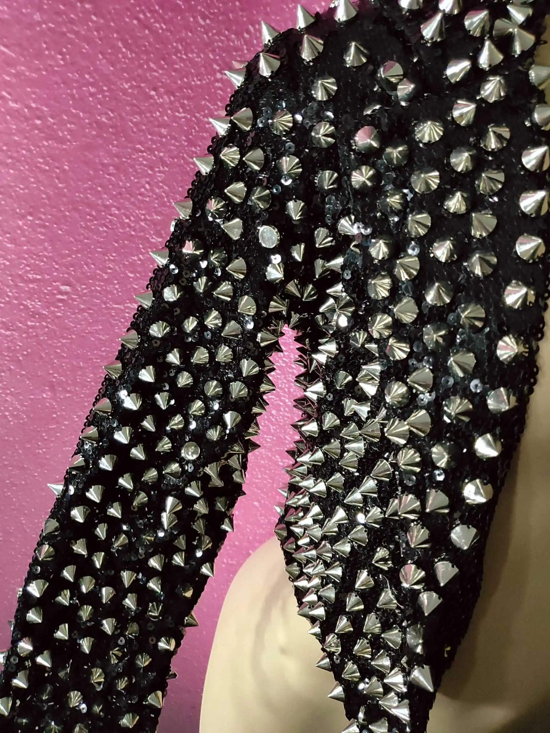 Show Girl Outfit   2025 Nightclub Gogo Dancer Stage Costume Rivet Jacket Sequins Bikini Shorts Pole Dance Clothes Music Festival