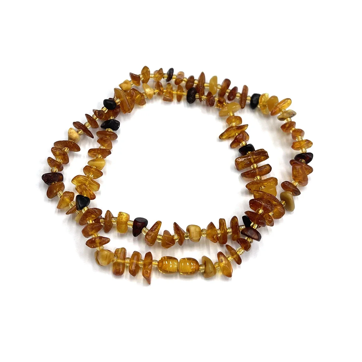 Semi-precious Stones Natural Amber Rough Stone DIY for Jewelry Making Bracelet Necklace Accessories Gift Women 6–8 Mm-54cm