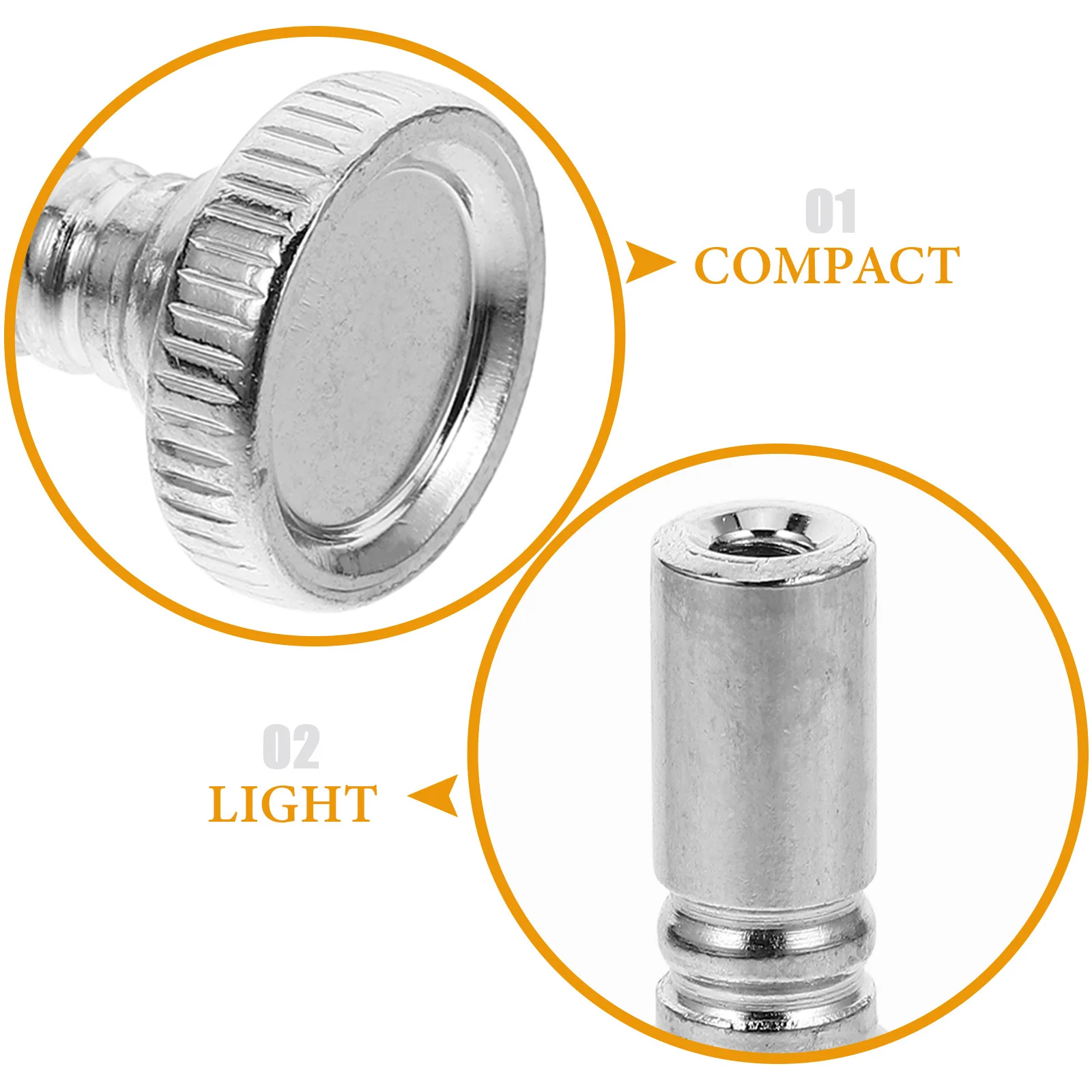 

10pcs Replacement Metal Twist Knobs Floor Table Screw On Replacement Parts For Repair Lamp Replacement Switch Dimmer Knob