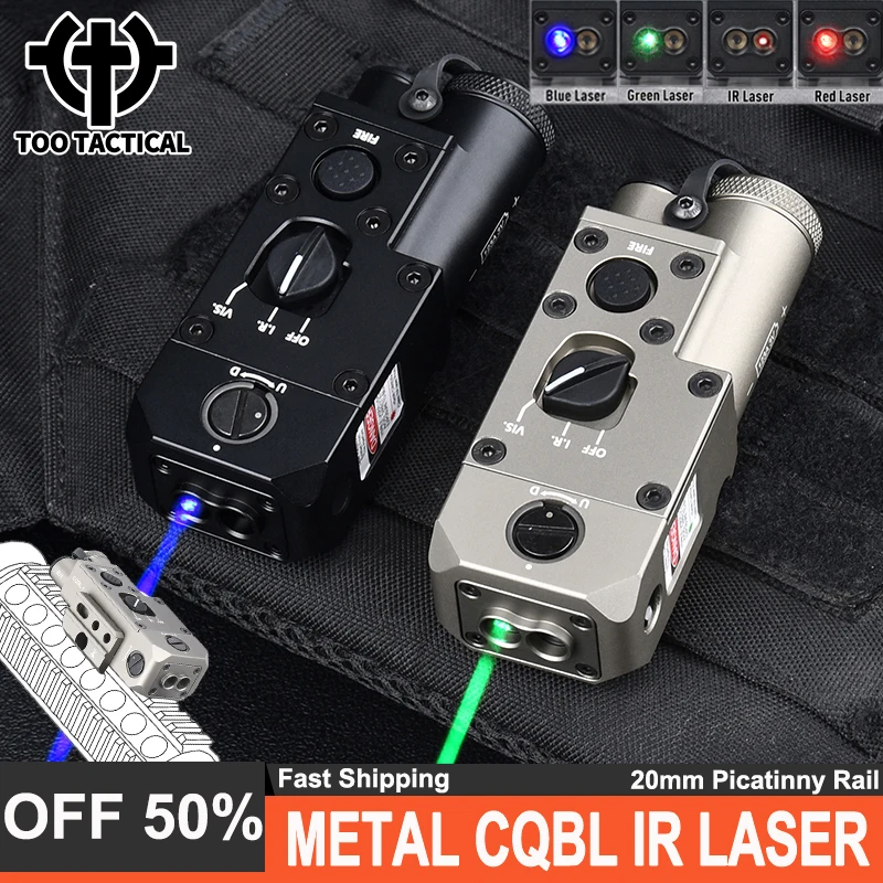 Tactical WADSN Metal CQBL1 Red Green Blue Dot IR Laser Scout Lndicator Airsoft Hunting Weapon Flashlight Fit 20MM Picatinny Rail