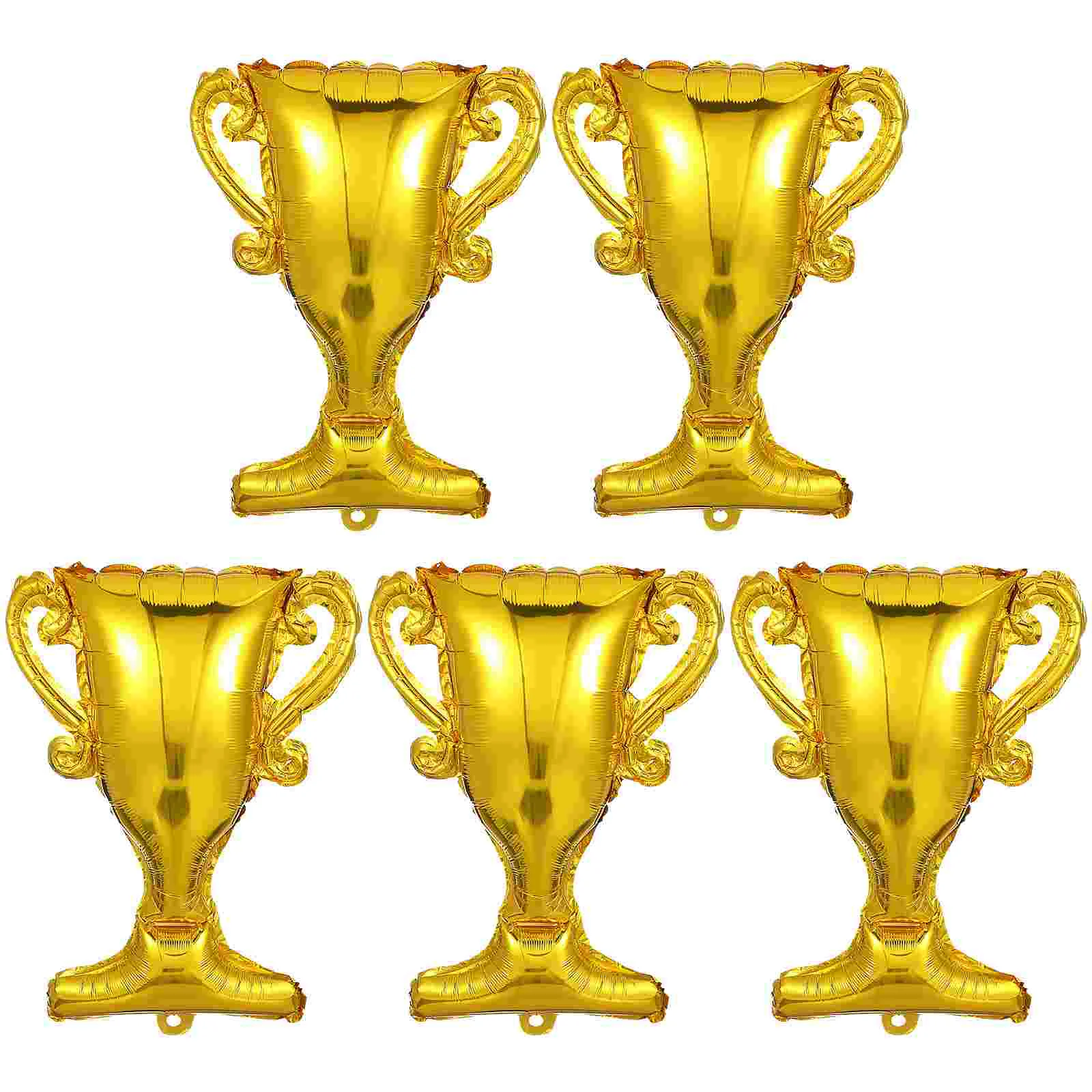 5 Pcs Trophy Aluminum Film Balloon Restaurant Decorations Congrats Boys Graduation Balloons Party Congratulations