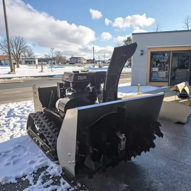 WIGON Electric//Diesel Engine-Powered Tracked Portable Remote-Controlled Snow Blower 1000m Range Customizable Color