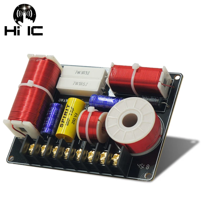 

1pcs/2pcs Updated New Multi Speaker 3 Unit HiFi Audio Frequency Divider 3 Way Crossover Filters