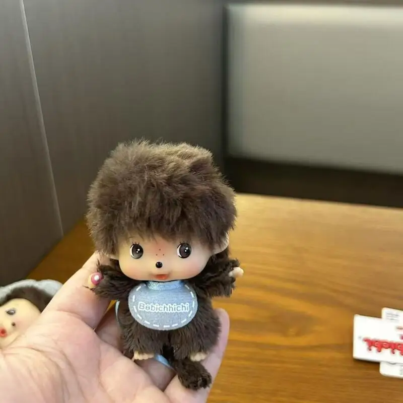Cartoon Monchhichi Cross Dressing Series Plush Toy Pp Cotton Filling Doll Keychain Decorative Girls' Backpack Zipper Pendant