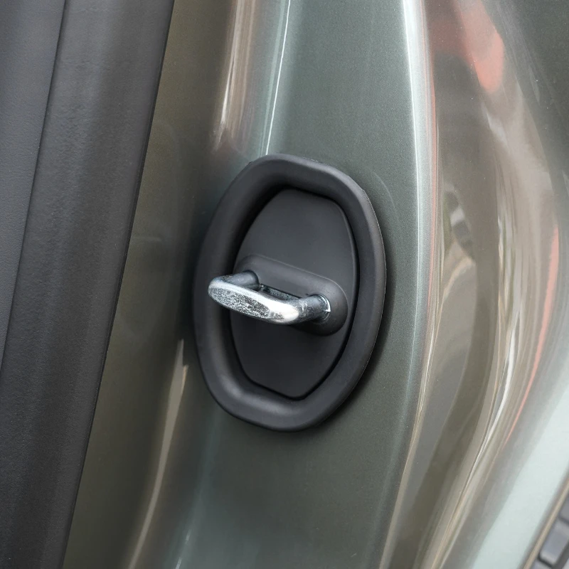 For MHERO M-Terrain M817 Car Door Lock Cover Silicone Buffer Rubber Shock-Absorbing Soundproof Protective Cover