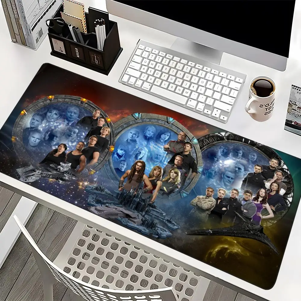 Movie Stargate Mouse Pad Gamer garbinet player Large Cute Mousepad Keyboard Personality Pink 700x300mm Anime Carpet Laptop