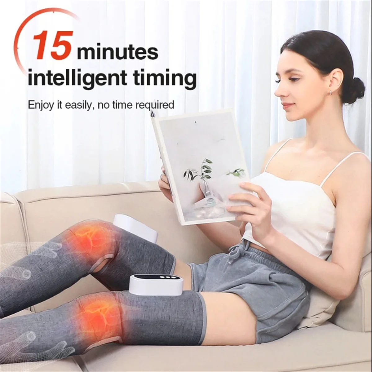 

Массажер для ног, 3-скоростной горячий компресс, массажеры для ног, вибрация, расслабление мышц, снимает усталость, устройство для массажа бедер и и икр, A