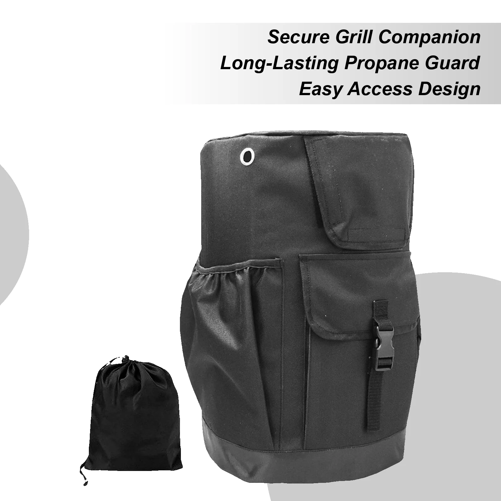 

Gas Tank Cover, Propane Tank Cover Heavy Duty Oxford Cloth Shield 20 Lb Propane Tank Cover with Pockets Tank Protection Cover