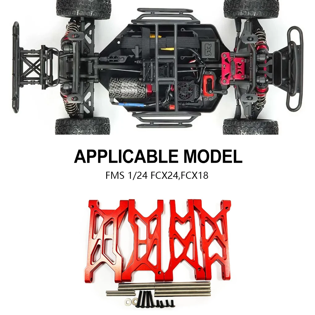 RCGOFOLLOW Rear Lower Suspension Arm Enhanced Rc Rear Lower Suspension Arm For 1/10 ARRMA SENTON 3S Short Course