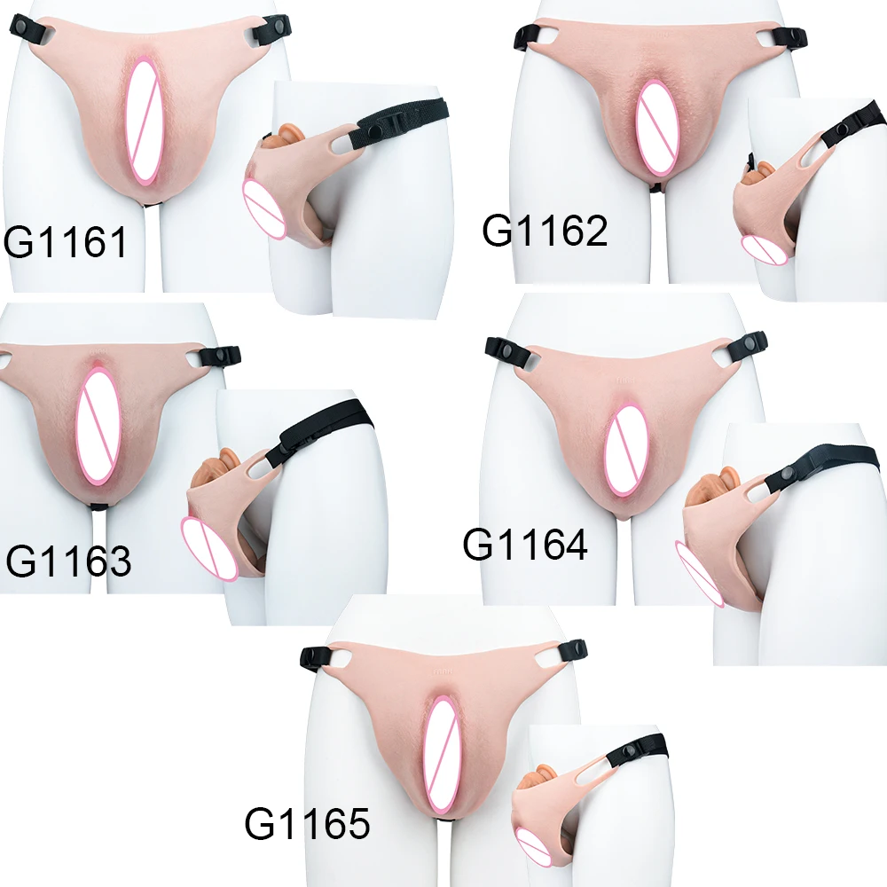 SXXY Male Strap-On Super Real Vaginal Pads With Urination Channel Silicone Liflike Pussy Panty For Crossdresser Hiding Gaff