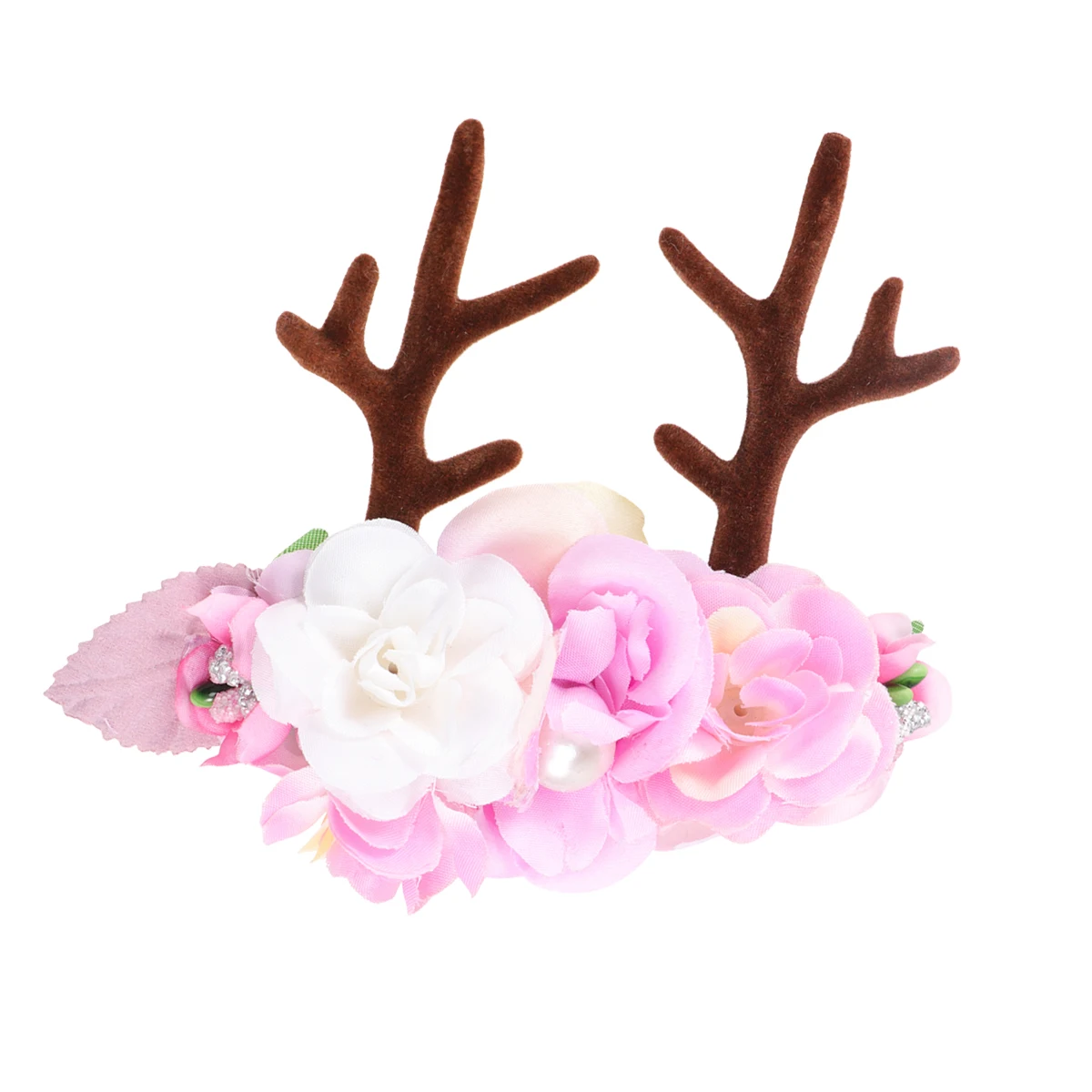 

Baby Girl Headbands 30cm Stretchable Antler Horn Flower Design for Christmas Halloween Birthday Party Girls Hair Accessories