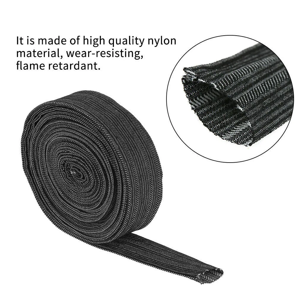 

High Quality New Practical Nylon Protective Cover 7.5m/25ft 25FT Accessories Hydraulic Parts Sheathed Cable Cover
