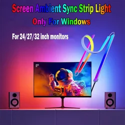 Backlight Lamp for Monitor, Smart Ambient PC Display, Sync LED Strip Light, RGB Dream Color, Computer Atmosphere Decoration