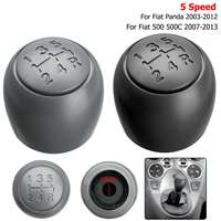 1X 5-Speed Gear Shift Knob For Fiat 500 500c 2007-2013 /Panda 2003-2012 Gear Head Shifter Hand Ball 2011 2010 2009 2008 2007