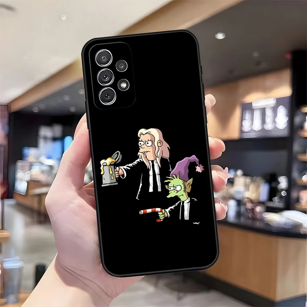 Anime-d-disenc enciments telefon hülle für samsung s23 ultra s22 s20 fe s21 plus galaxy a54 a34 a24 a53 m54 note 20 rückseite