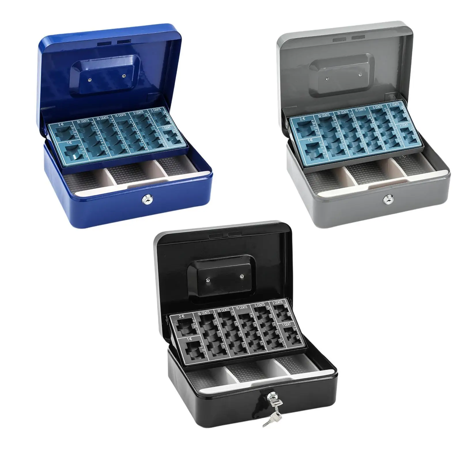 Cash Drawer Box Sturdy Professional Cash Box for Restaurant Cafe Retail