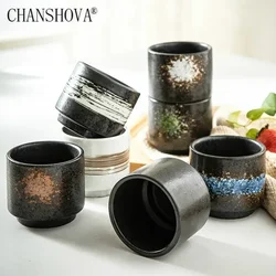 CHANSHOVA-Chinese Porcelain Tea Cup Set, Hand Painted Spray Glaze Ceramic Teacup, Coffee Cup, Chinese Retro Style, H262, 200ml