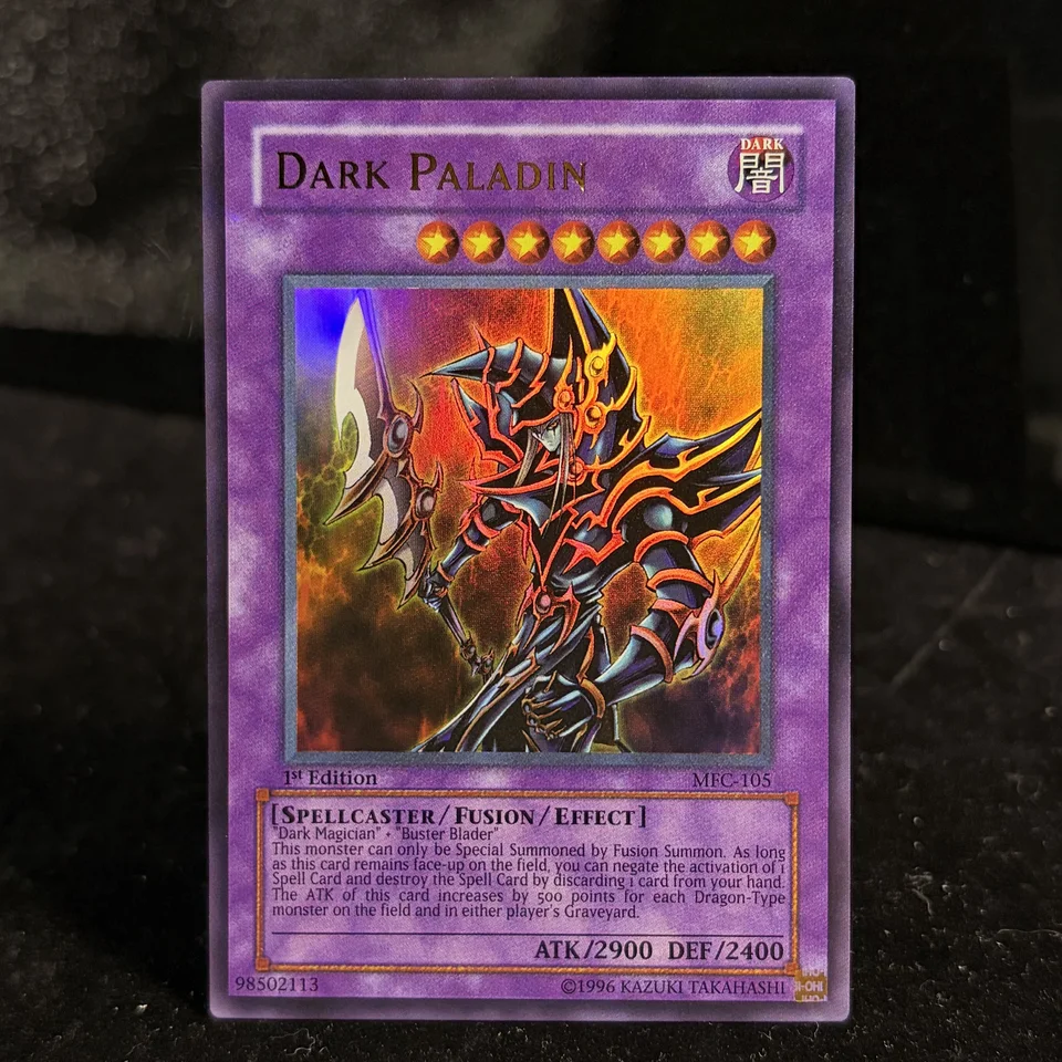 dark paladin yugioh card Limited Edition Metal Ingot Spellcaster/Fusion/Effect Dark Paladin - Grand Master