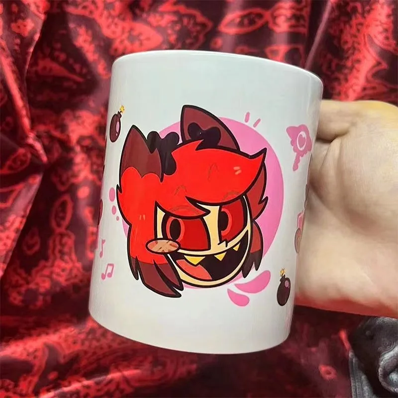 Hazbin Hotel Anime Cartoon Character Ceramic Coffee Cup Creative Water Mug Home Office Drinkware Fan Peripheral Collectible Gift - view 5