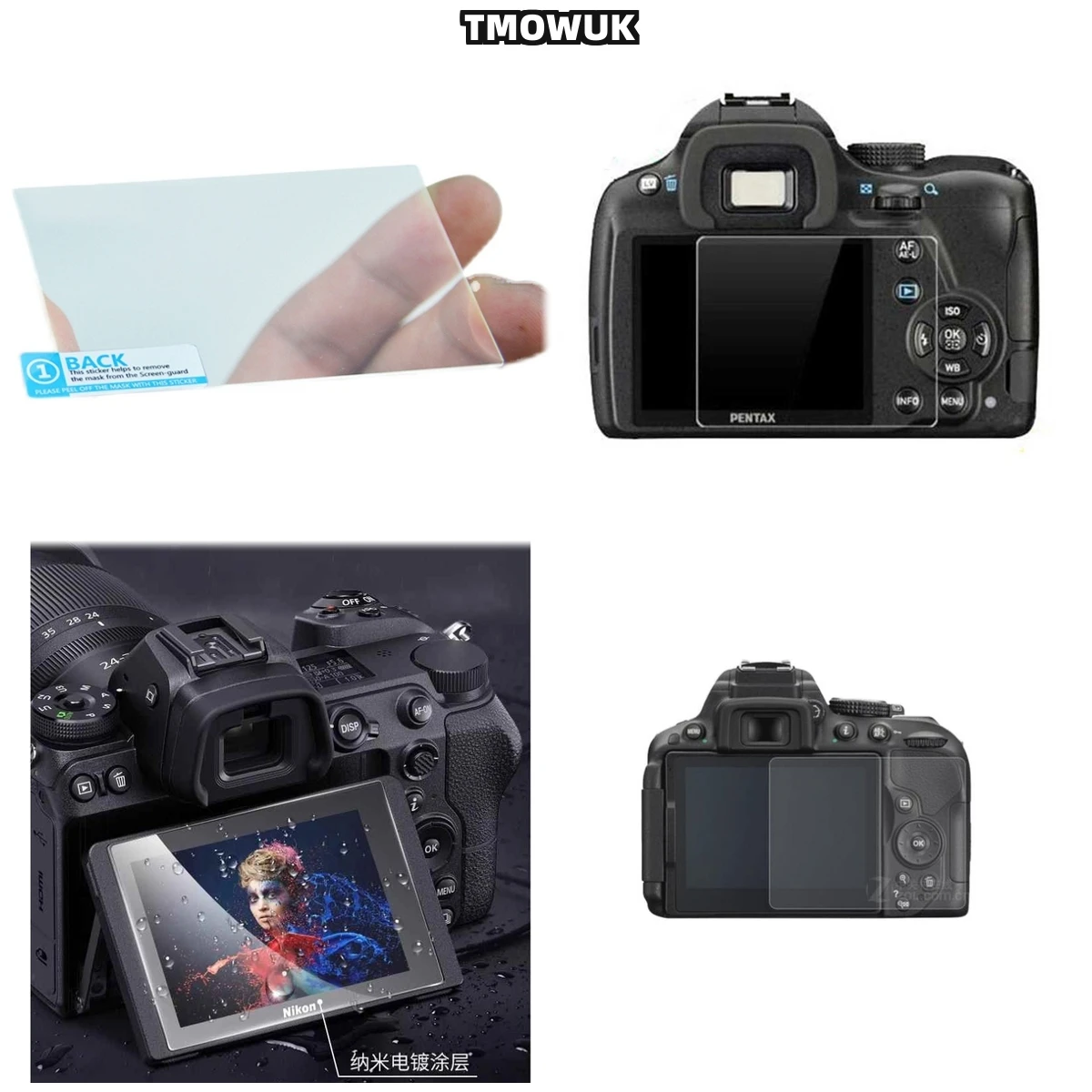 

For PENTAX K30 LCD Protective Film Tempered Glass 9H Hard Anti-Scratch HD Transparent
