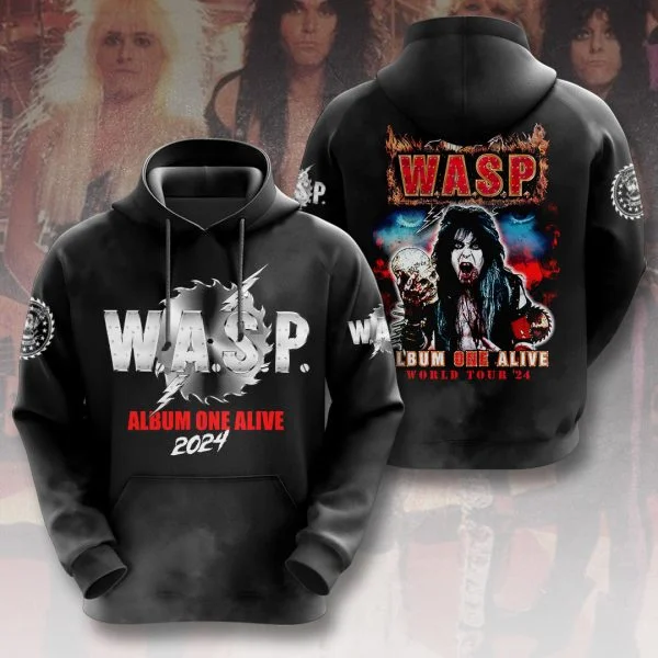 W.A.S.P Rock Hoodies 3D Printing Men Women Hip Hop Oversized Pullover Hooded Sweatshirts Fashion Streetwear Man Tops Clothing