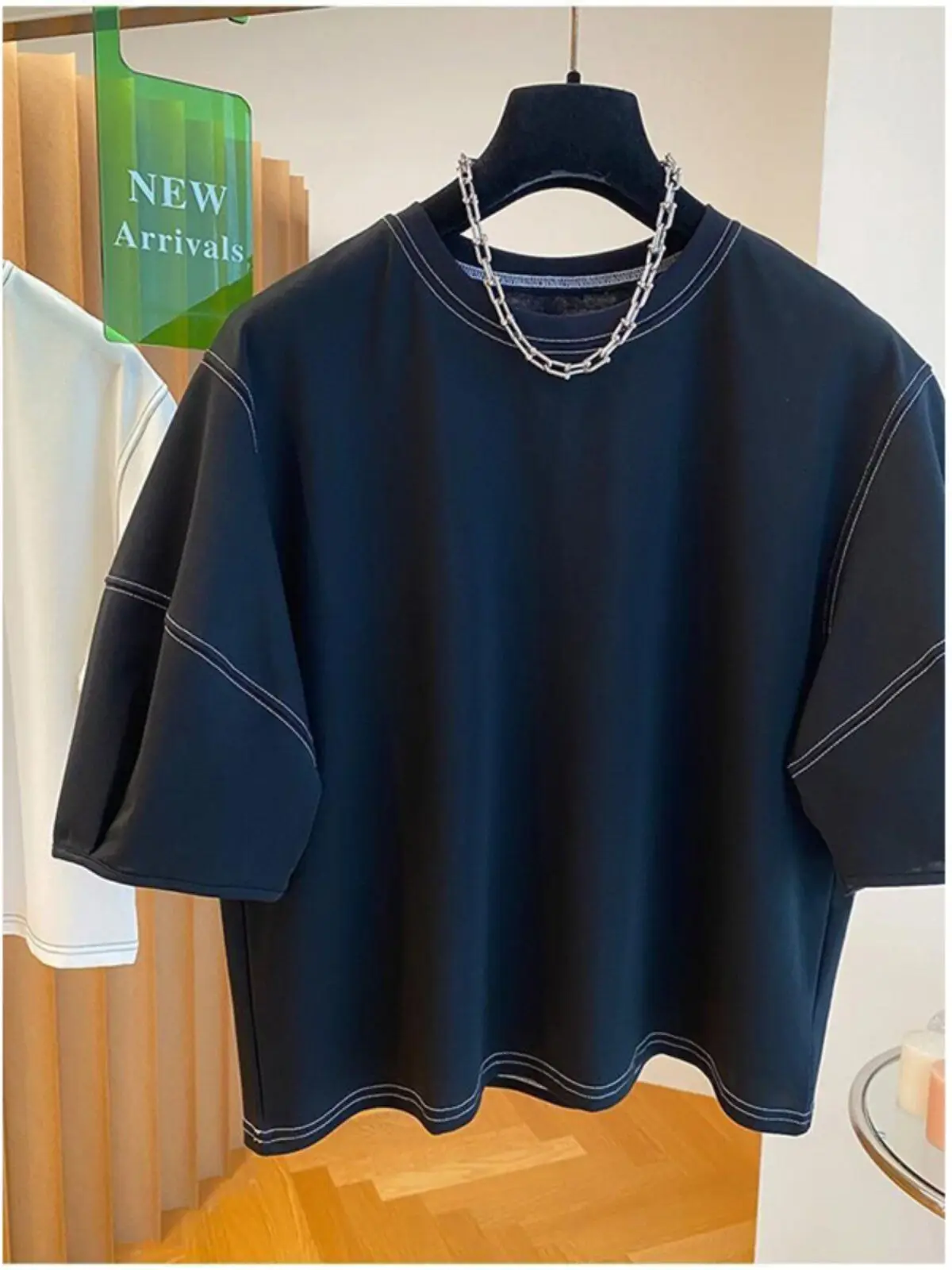 plus Size Women's Short Sleeve T-Shirt Summer Slim Fit Loose Version Korean Style Pure Color Half Sleeve Clean Design Top