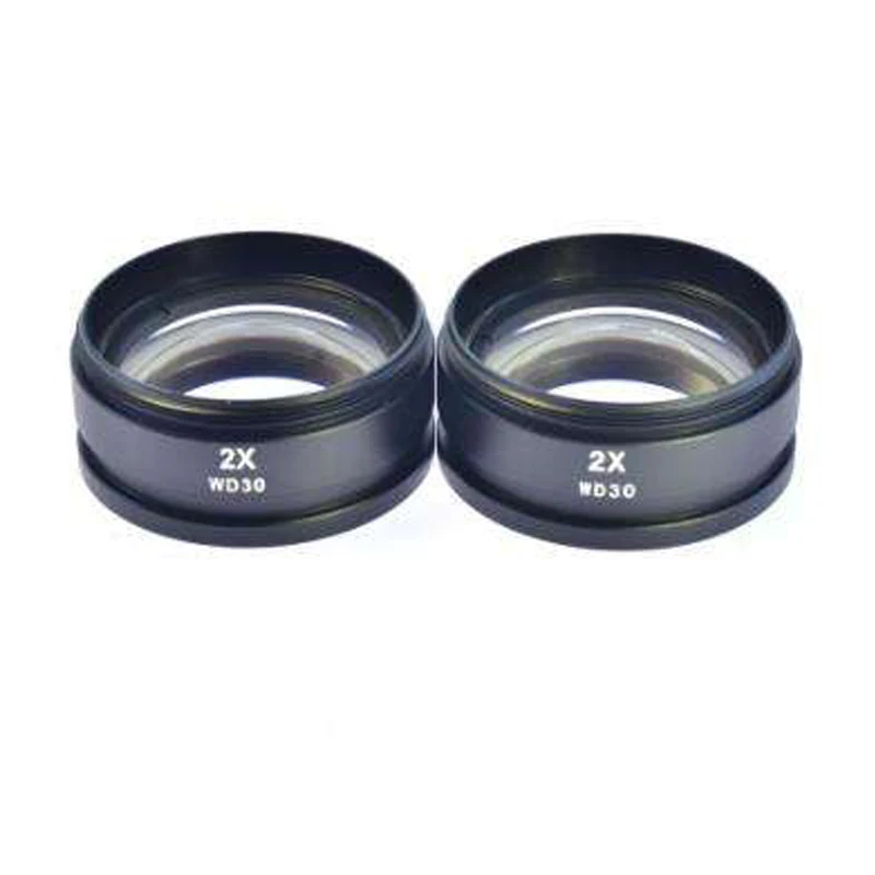 Kailiwei 2X Độ Phóng Đại Mục Tiêu Phụ Trợ Ống Kính Máy Ảnh Kính Hiển Vi Ống Kính Cho Trinocular Stereo Zoom Kính Hiển Vi Phụ Kiện