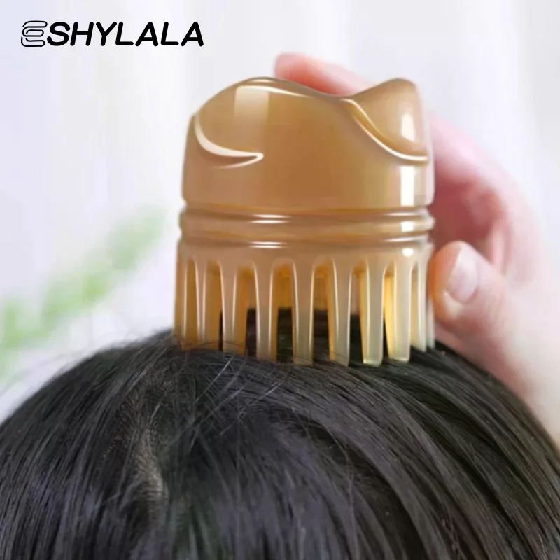

Natural Horn Scalp Massage Comb with Wide Tooth for Hair Care