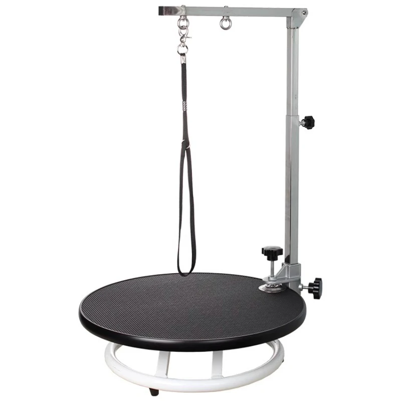

Pet grooming table cat auxiliary rotating plate, household cat Teddy shearing round turntable