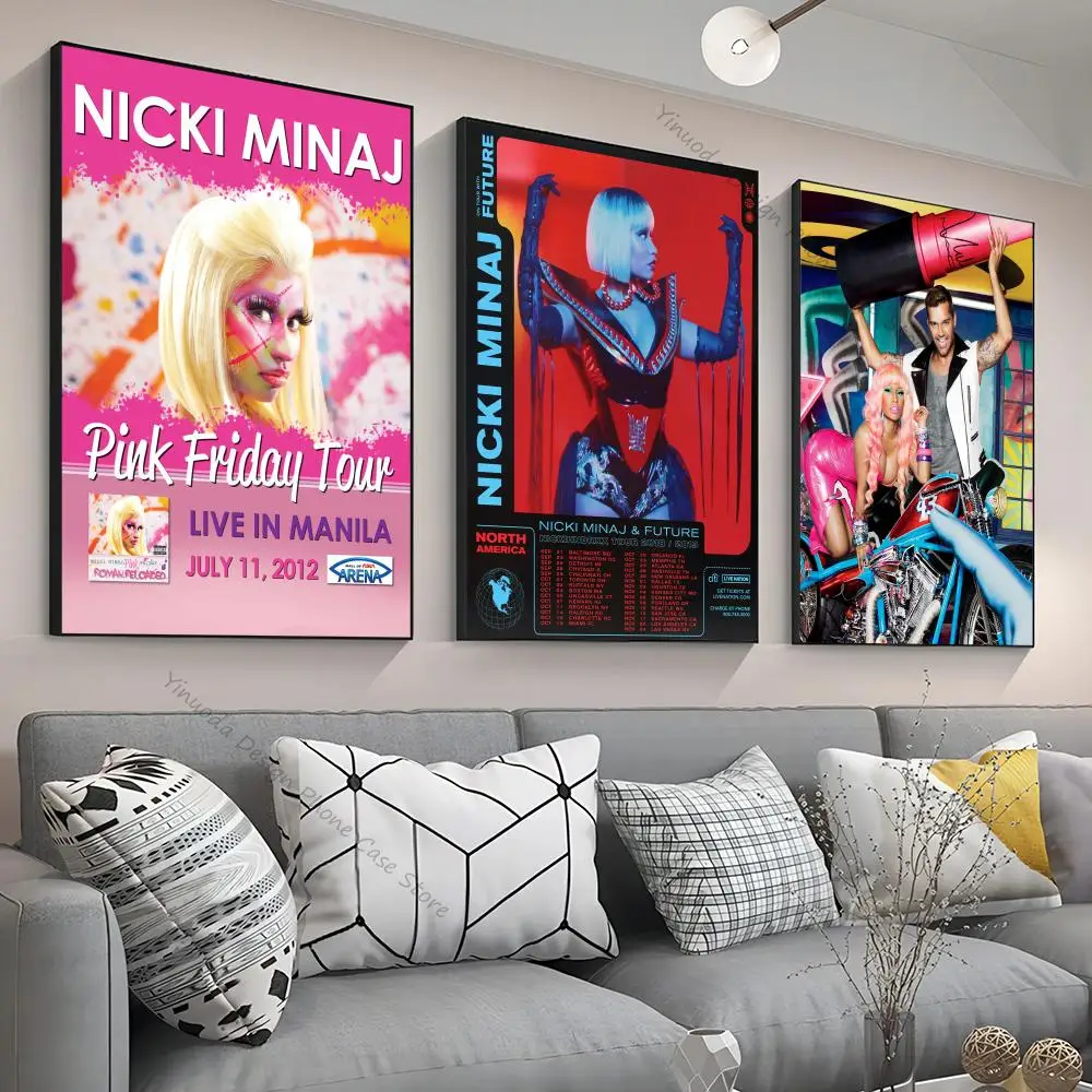 1pc Rapper N-nicki Minaj Poster Good Quality Prints And Posters Vintage Room Home Bar Cafe Decor Aesthetic Art Wall Painting