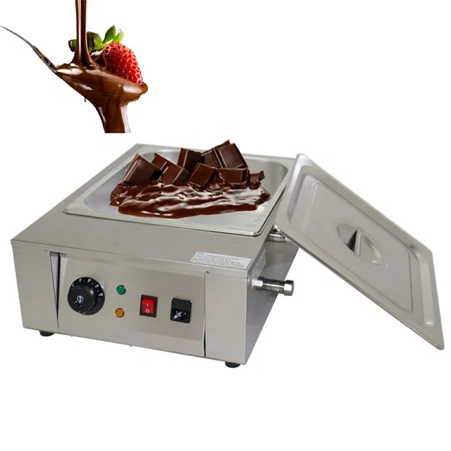 

Commercial Chocolate Melting Pot Warmer Electric Chocolate Warmer Boiler Chocolate Cheese Melting Pot Tempering Machine