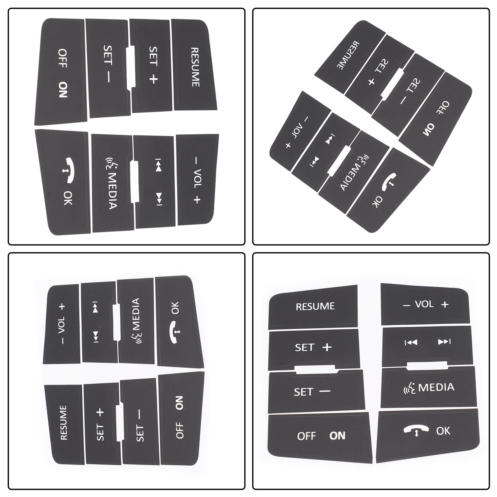 Stickers Button Repair Decals Black Car Accessories Car Decor Prevent Abscission Stylish For Ford Focus for durable