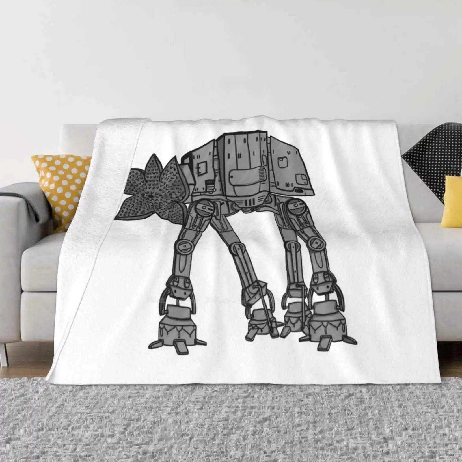 Crossover Creative Design Comfortable Warm Flannel Blanket Crossover Demodog Demogorgon At At Walker