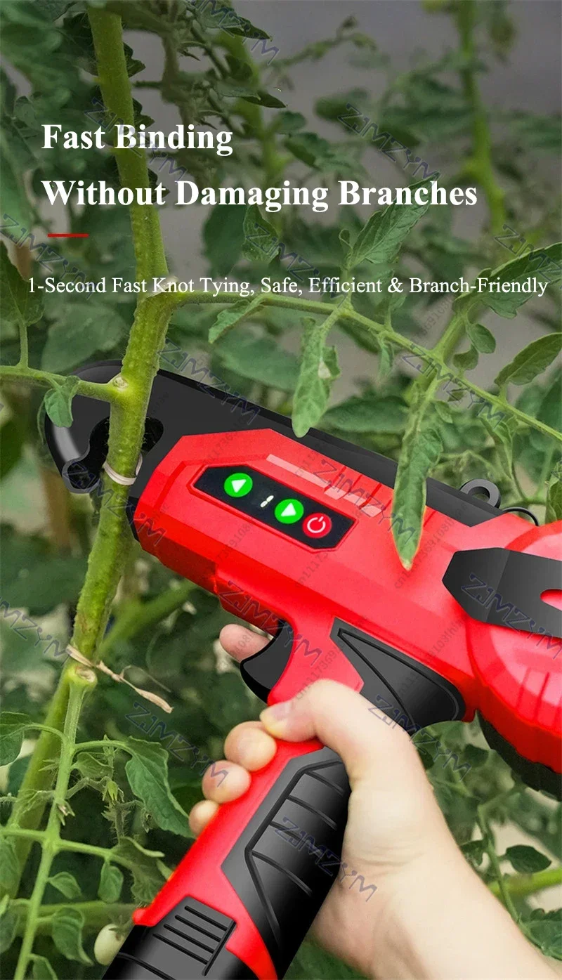 16.8V Garden Tools Electric Tying Binding Machine Lithium-Ion Branch Tying Machine Lightweight Vine Tying Tool for Plants