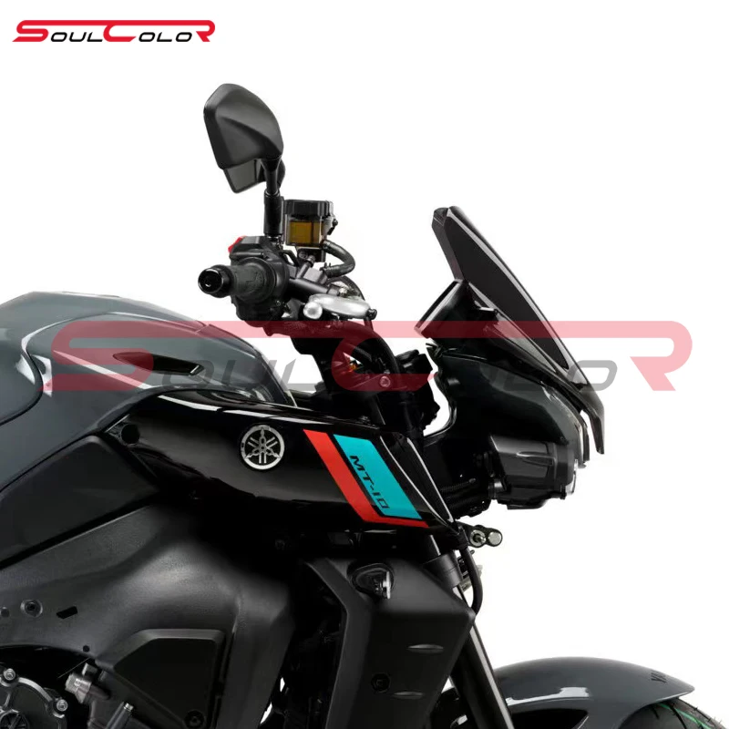 Motorcycle Sport Windshield Visor Black Windscreen Fits For YAMAHA MT-10 2022 2023 2024 MT10 SP 22-24 MT10SP 23 mt10