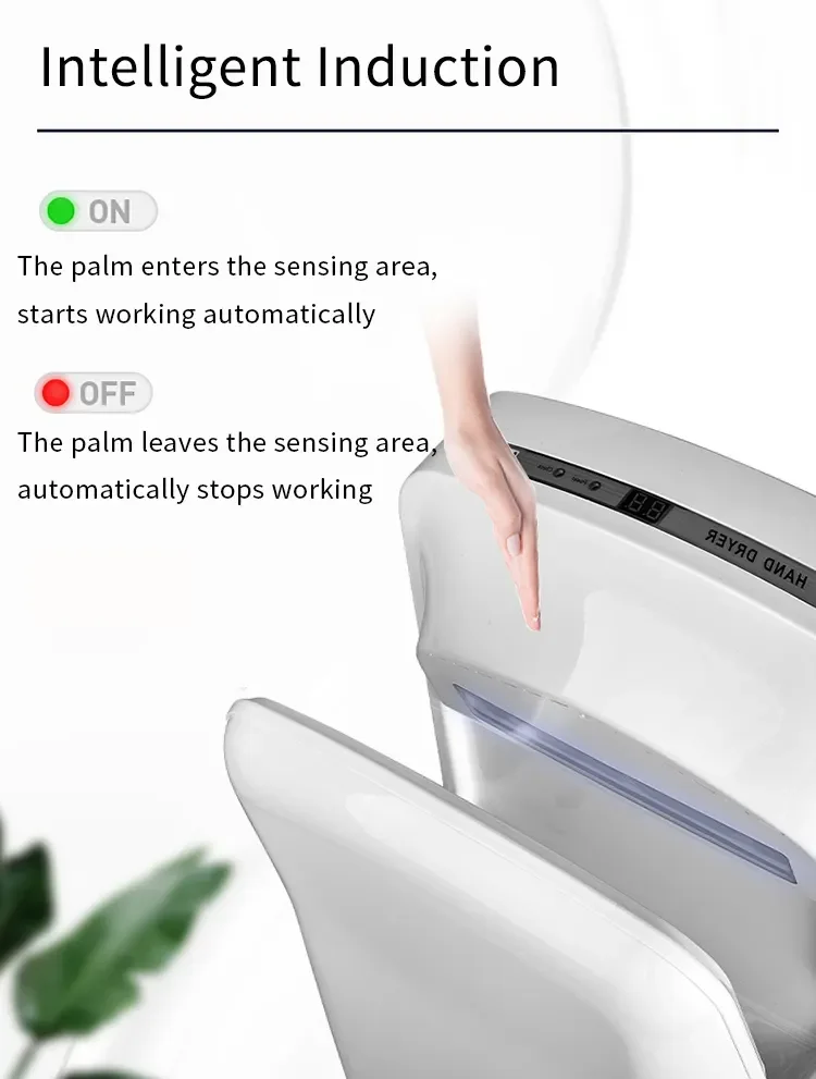 Automatic Wall Mounted Hand Dryer Hotel Touchless Hand Dryer Bldc Motor Hand Dryer Machine For Toilet