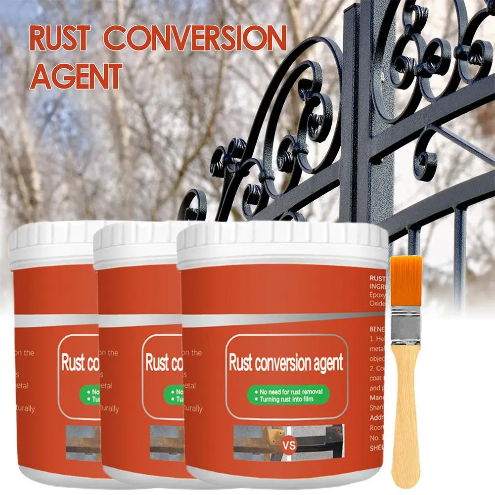 100-300g Metal Rust Remover Rust Conversion Agent Waterproof Coating Anti-corrosion Primer Rust Paint Inhibitor Anti-Rust C T0Q3