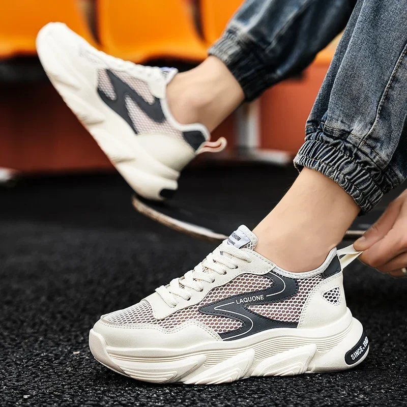 

Летняя уличная износостойкая повседневная спортивная обувь для скейтборда, модные мужские кроссовки, модная дышащая обувь 2025