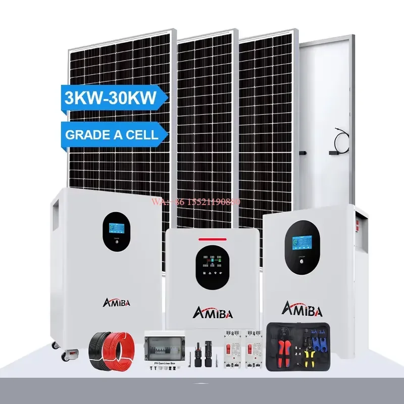 WMWMNU for Hybrid Solar Power System 5Kw 5Kva 8Kw 10Kw 12Kw Complete Off Grid Solar Energy Kit Full Set