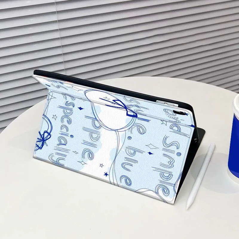 

Artistic Line Creative Pattern Case For iPad Pro 10th 11th 5th 6th 7 8 9 2 gen 11 13 M4 M5 10.2 9.7 12.9 10.5 10.9 Inch Tablet