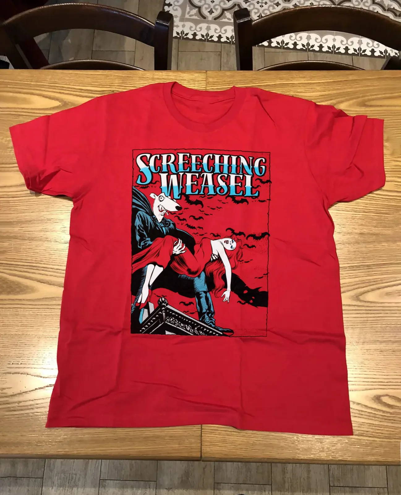 

Screeching Weasel Concert Short Sleeve Unisex T-Shirt All Size Red BO185