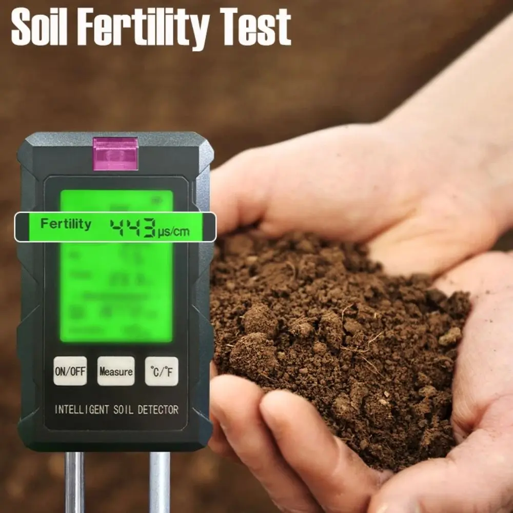 

Измеритель почвы 6 в 1, 6 в 1, ЖК-дисплей, обнаружение влажности, измеритель влажности почвы, земной анализ, обнаружение влажности воздуха